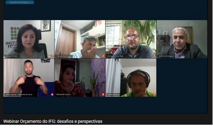 Webinar discutiu os impactos dos cortes financeiros, os desafios e as perspectivas orçamentárias da Instituição